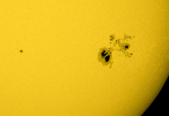 Closeup of Sunspot AR2192