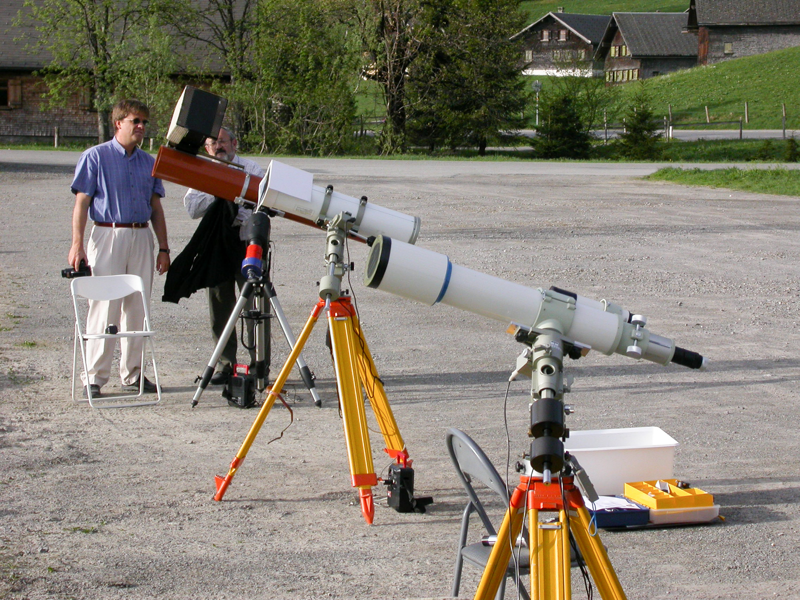 Row of Telescopes