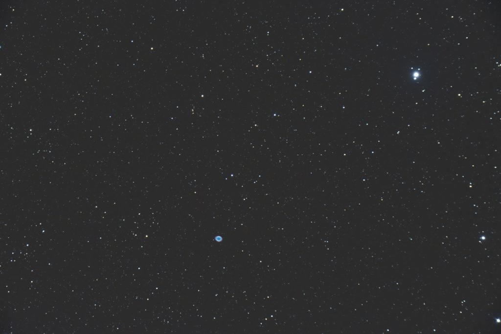 M57, 9x30s, ISO 3200, Nikon D750, Astro-Physics 127mm f/8, JPEG, not flats, dark or bias